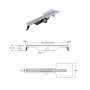 Линейный душевой трап BESCO Virgo Slim 70