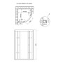 Душевая кабина Lidz Latwa SC80x80.SAT.HIGH.FR, стекло Frost 4 мм без поддона LLSC8080SATHIGHFR2