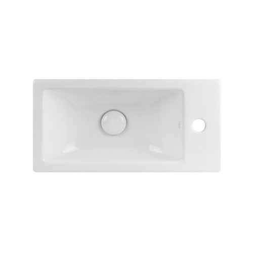 Раковина-чаша Qtap Crow 50x25,5x13 White з донним клапаном QT0511A010W