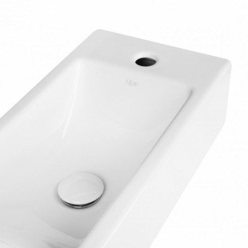 Раковина-чаша Qtap Crow 50x25,5x13 White з донним клапаном QT0511A010W