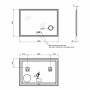 Зеркало Qtap Stork 100x70 с LED-подсветкой QT1578142270100W