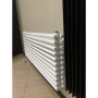 Дизайнерский горизонтальный радиатор Betatherm Praktikum 2 H-425 мм, L-1400 мм (белый/черный)