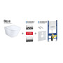 Інсталяція GEBERIT Duofix 458.126.00.1 + підвісний унітаз Roca the GAP Rimless SoftClose, A34H47C000+458.126.00.1+115.135.21