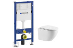 Комплект: Инсталляционная система GEBERIT Duofix 458.103.00.1 + Подвесной Унитаз Imprese ROZKOS TWIST с сидением, c06310103+458.103.00.1