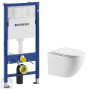 Комплект: Инсталляционная система GEBERIT Duofix 458.103.00.1 + Подвесной Унитаз Imprese ROZKOS TWIST с сидением, c06310103+458.103.00.1