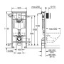 Комплект инсталляции: Унитаз подвесной Imprese VLTAVA Rimless с сиденьем + Инсталляция Grohe, c06809603+38772001