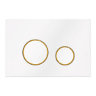 Кнопка смыва Ravak CIRCLE, Белый-Золото, GPX2240108