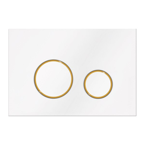 Кнопка смыва Ravak CIRCLE, Белый-Золото, GPX2240108