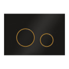 Кнопка смыва Ravak CIRCLE, Черный-Золото, GPX2240109