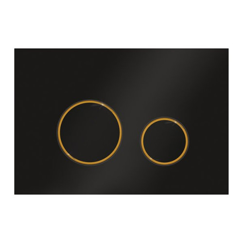 Кнопка смыва Ravak CIRCLE, Черный-Золото, GPX2240109