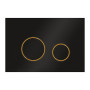 Кнопка смыва Ravak CIRCLE, Черный-Золото, GPX2240109