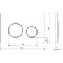 Кнопка смыва Ravak CIRCLE, Черный, GPX2240111