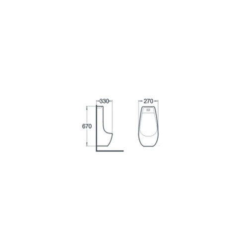 Писсуар Newarc Life 9893B-M Black Matte (черный матовый)