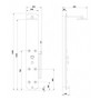 Душевая панель Sanwerk NUI MAX SQUARE THERMO SW0003069