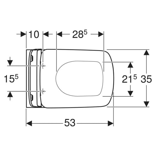Унітаз підвісний Geberit Selnova Square Rimfree 501.961.00.1 безободковий soft close
