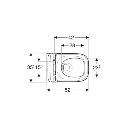 Унитаз подвесной Geberit Modo 502.827.00.1 безобідковый soft close