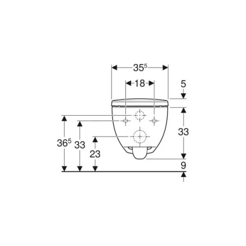Унитаз подвесной Geberit Modo 502.827.00.1 безобідковый soft close