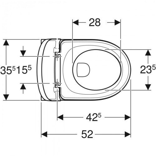 Унитаз подвесной Geberit Modo 502.939.00.1 безободковый soft close