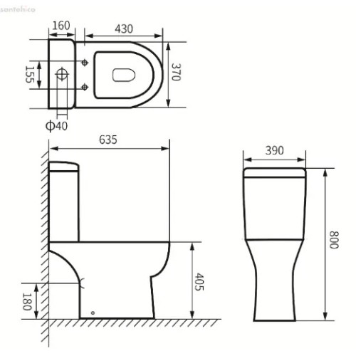 Унитаз напольный Imprese KATKA c06209803