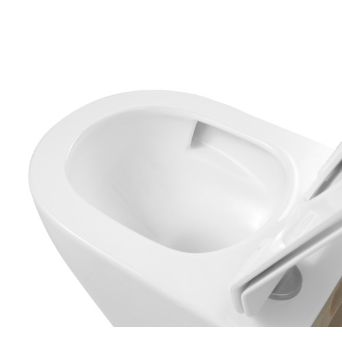 Унитаз подвесной Imprese ROZKOS Twist безободковый с сиденьем Slim Slow closing c06310103