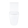 Унітаз компакт Qtap Dove Rimless безободковий з сидінням Slim soft-close QT06228380BW