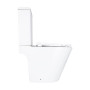 Унітаз компакт Qtap Dove Rimless безободковий з сидінням Slim soft-close QT06228380BW