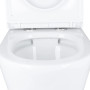 Унітаз компакт Qtap Dove Rimless безободковий з сидінням Slim soft-close QT06228380BW