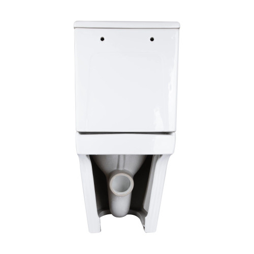 Унітаз компакт Qtap Dove Rimless безободковий з сидінням Slim soft-close QT06228380BW