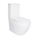 Унитаз компакт Qtap Jay Ultra Quiet безободковый с сиденьем soft-close QT07222175TW