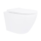 Унитаз напольный Qtap Robin Ultra Quiet безободковый с сиденьем soft-close QT13223381AW