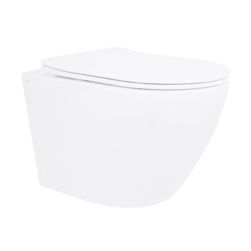 Унітаз підлоговий Qtap Robin Ultra Quiet безободковий з сидінням soft-close QT13223381AW