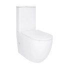 Унитаз компакт Qtap ROBIN New Ultra Quiet безободковый с сиденьем soft-close QT13226083AW