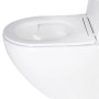 Унітаз підвісний Qtap Robin Ultra Quiet безободковий, сидіння дюропласт soft-close QT13332381АSW