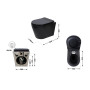 Унитаз подвесной Qtap SCORPIO Ultra безободковый с сиденьем soft-close черный матовый QT14332380AMB