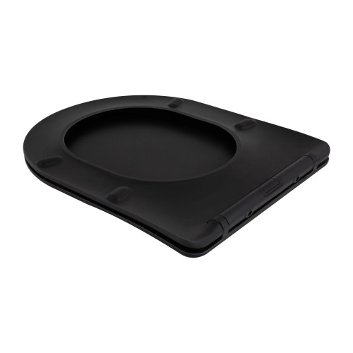 Унитаз подвесной Qtap SCORPIO Ultra безободковый с сиденьем soft-close черный матовый QT14332380AMB