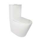 Унитаз-компакт Qtap Stork WHI 2179P безободковый с сидением дюропласт soft-close QT15222179W