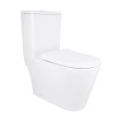 Унитаз моноблок Qtap SWAN Ultra Quiet безободковый с сиденьем soft-close QT16226080AW