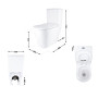 Унитаз моноблок Qtap SWAN Ultra Quiet безободковый с сиденьем soft-close QT16226080AW