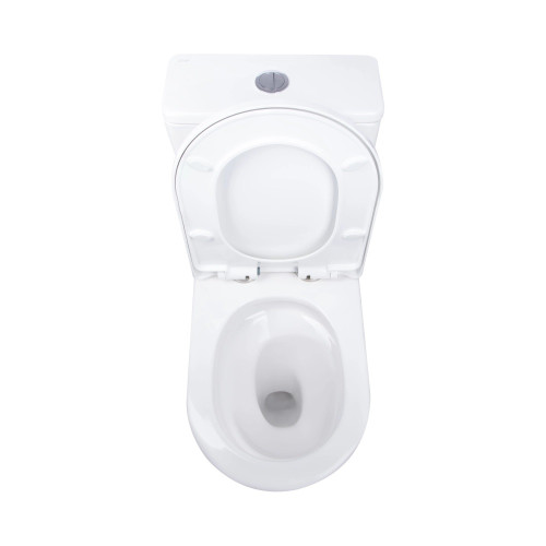 Унитаз моноблок Qtap SWAN Ultra Quiet безободковый с сиденьем soft-close QT16226080AW