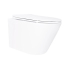 Унитаз подвесной Qtap SWAN Ultra Quiet безободковый с сиденьем soft-close QT16335179W