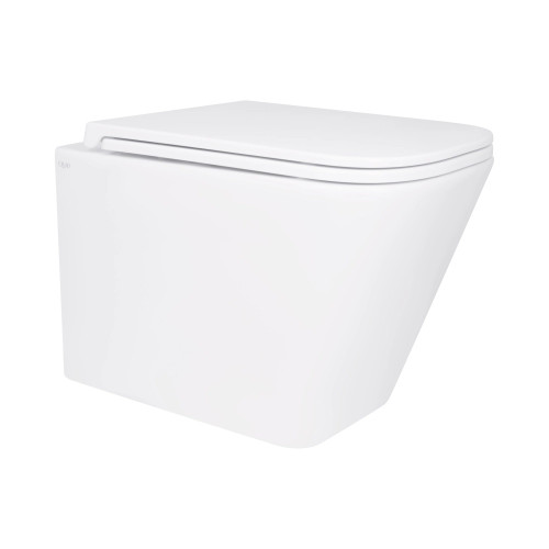 Унітаз підвісний Qtap Tern безободковий із сидінням дюропласт soft-close QT1733052ERW