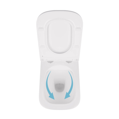 Унітаз підвісний Qtap Tern безободковий із сидінням дюропласт soft-close QT1733052ERW