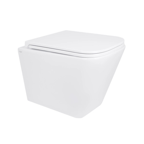 Унітаз підвісний Qtap Tern Ultra Quiet безободковий з сидінням soft-close QT17332303ASW