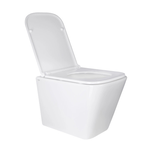 Унітаз підвісний Qtap Tern Ultra Quiet безободковий з сидінням soft-close QT17332303ASW