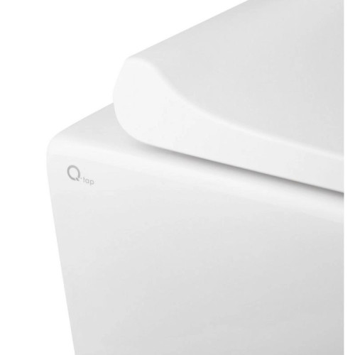 Унітаз підвісний Qtap Tern Ultra Quiet безободковий з сидінням soft-close QT17332303ASW