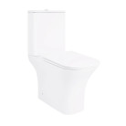Унитаз компакт Qtap Presto Rimless безободковый с сиденьем Slim soft-close QT24221215AW