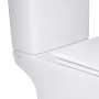 Унітаз компакт Qtap Presto Rimless безободковий з сидінням Slim soft-close QT24221215AW