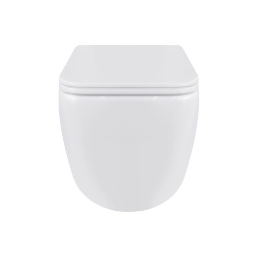 Унітаз підвісний Qtap Gemini Ultra Quiet безободковий з сидінням soft-close QT2533076EUQW