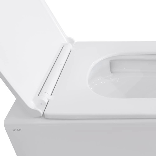 Унітаз підвісний Qtap Gemini Ultra Quiet безободковий з сидінням soft-close QT2533076EUQW