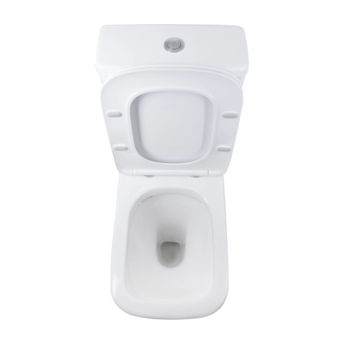 Унітаз компакт Qtap STENAVA безободковий з сидінням Slim soft-close QT27228303W